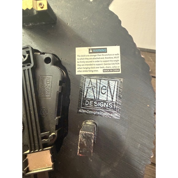 Allen Designs Studio Red Yarn Ball Knitting Wall Clock Heart missing Pendulum - Picture 5 of 7